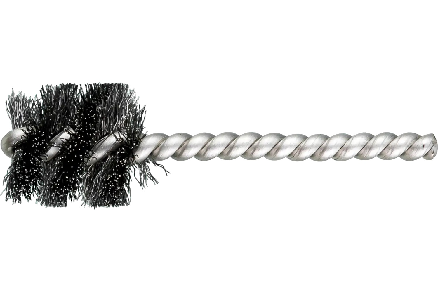 Picture of Pferd Power Tube Brush 1" Dia. .008 Carbon Steel Wire 1/4" Stem Ss/Ss